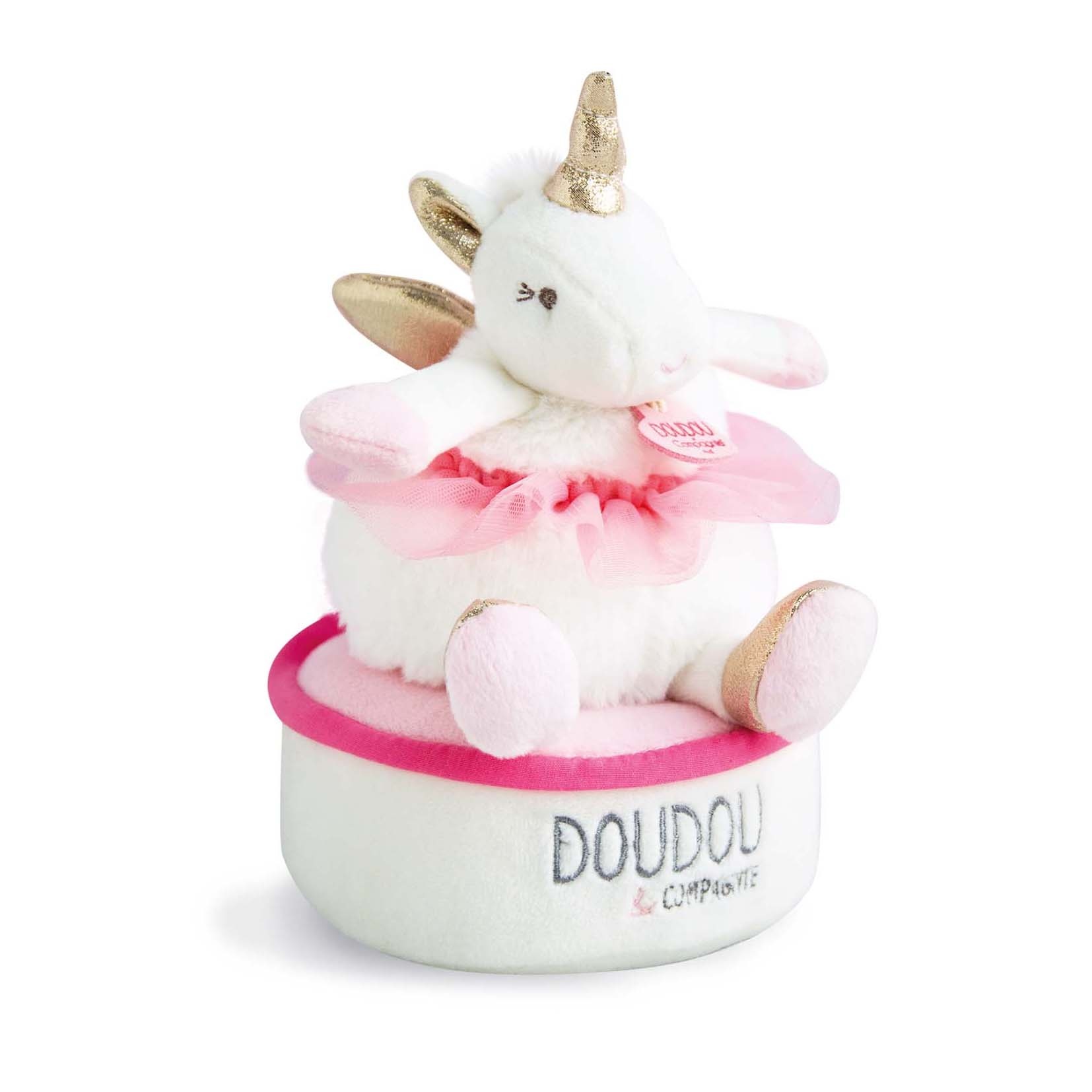 doudou et compagnie licorne argent