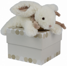Doudou et compagnie Lapin PM - taupe