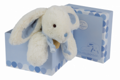 Doudou et compagnie Lapin GM - bleu