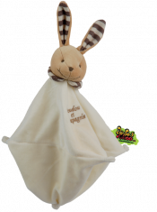 Doudou et compagnie Doudou &eacute;ponge lapin marron