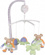 Doudou et compagnie Mobile musical souris orang&eacute;e