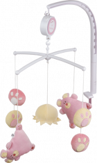 Doudou et compagnie Mobile musical souris rose