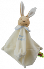 Doudou et compagnie Doudou &eacute;ponge lapin bleu