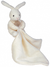 Doudou et compagnie Lapin mouchoir bo&icirc;te fleur