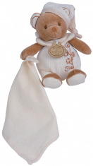 Doudou et compagnie Mini pantin ours bio