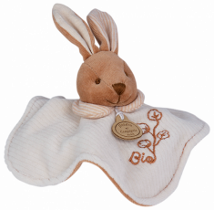 Doudou et compagnie Mini doudou lapin bio