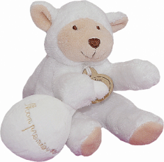 Doudou et compagnie Mouton blanc pouet-pouet