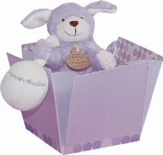 Doudou et compagnie Chien mauve pouet-pouet