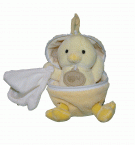 Poussin avec doudou jaune