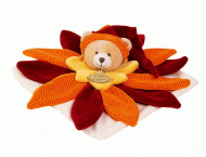 Doudou Collector fleur orange