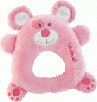 Hochet Monster sourie rose