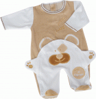 Pyjama 0-3 mois Chien Blanc