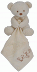 Ours avec mouchoir gamme Bio blanc