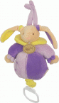 Boite a musique lapin colerette jaune