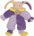 Pantin noeud lapin colerette jaune