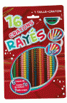 16 crayons couleurs d�cors Ray�s