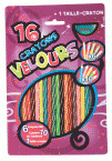 16 crayons couleurs d�cors Velours