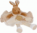 Doudou lapin gamme Bio marron