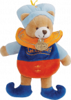 Doudou cape prince collerette orange