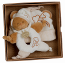 Coffret cadeau bonnet & hochet ours gamme Bio