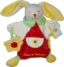 Marionnette lapin avec fleur