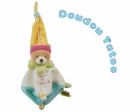 Doudou color� Tatou� ours chapeau jaune