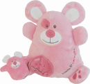 Pantin musical souris rose Monster