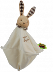Doudou �ponge le lapin marron Tatoo