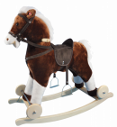 Cheval � bascule avec roulettes