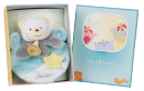 Coffret doudou chat bleu