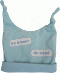 Bonnet naissance bleu