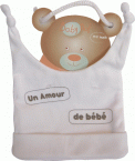 Bonnet naissance blanc