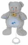 Boite � musique ours bleu
