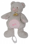 Boite � musique ours rose