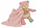 Pantin avec doudou ours rose