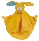 Doudou lapin jaune