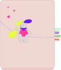 Couverture lapin Z�tik'T - Fille