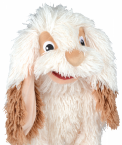 Marionnette lapin ivoire