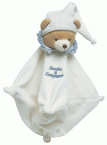 Doudou �ponge ours bleu