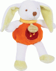 P'tits doux campagne lapin orange musical