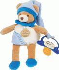 P'tits doux campagne ours bleu