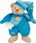 Pantin soft ours bleu