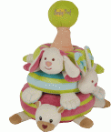 Pyramide d'�veil lapin rose