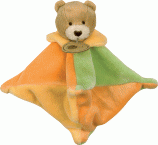 Mini doudou ours orange
