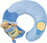 Cale t�te b�b� ours bleu