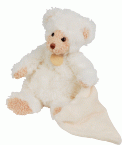 Ours Goldy avec doudou Blanc
