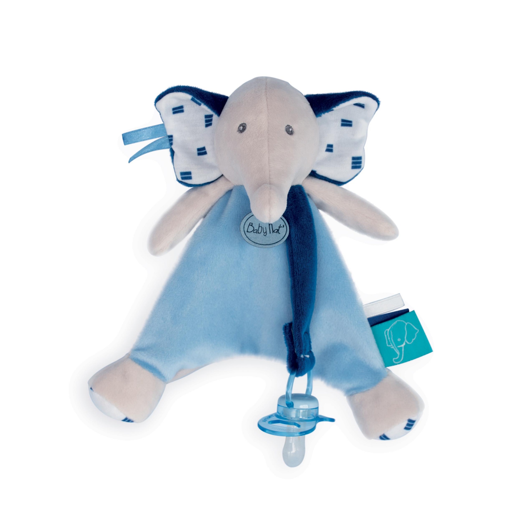 BN0356 BABY NAT' Jouet D'éveil Cadeau Naissance Ours Polochon Spirale d'Activités Bébé Ours Gris/Vert 