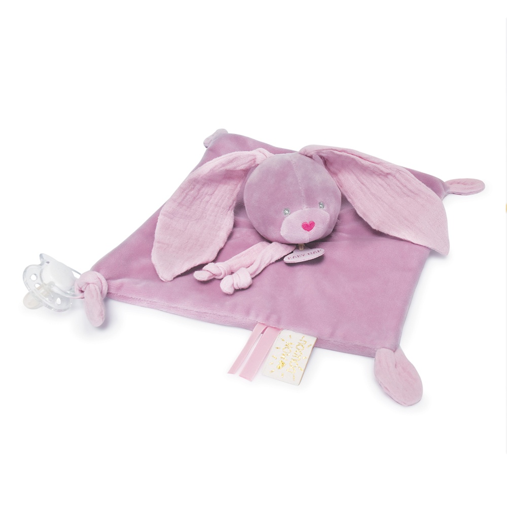 Doudou lapin violet Lili cassis