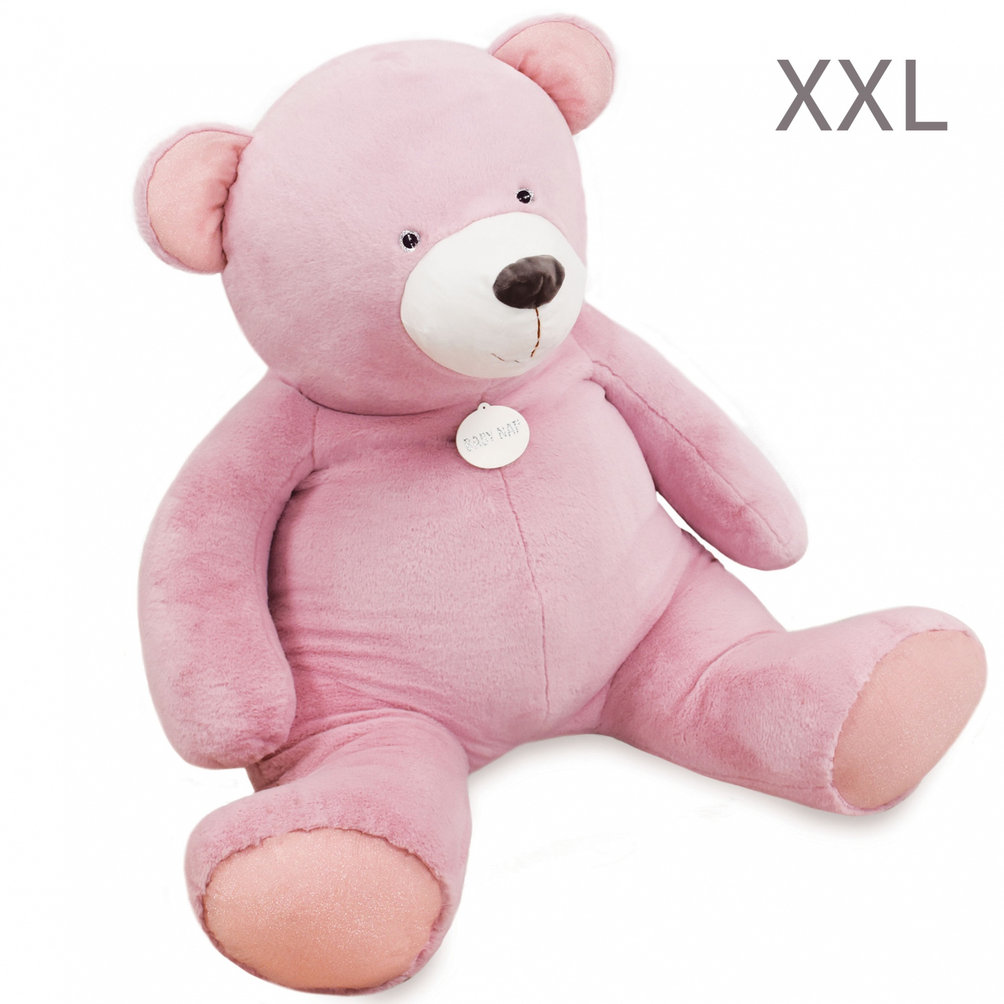 Ours en peluche géant rose Juliette 90 cm Catégorie LES OURS