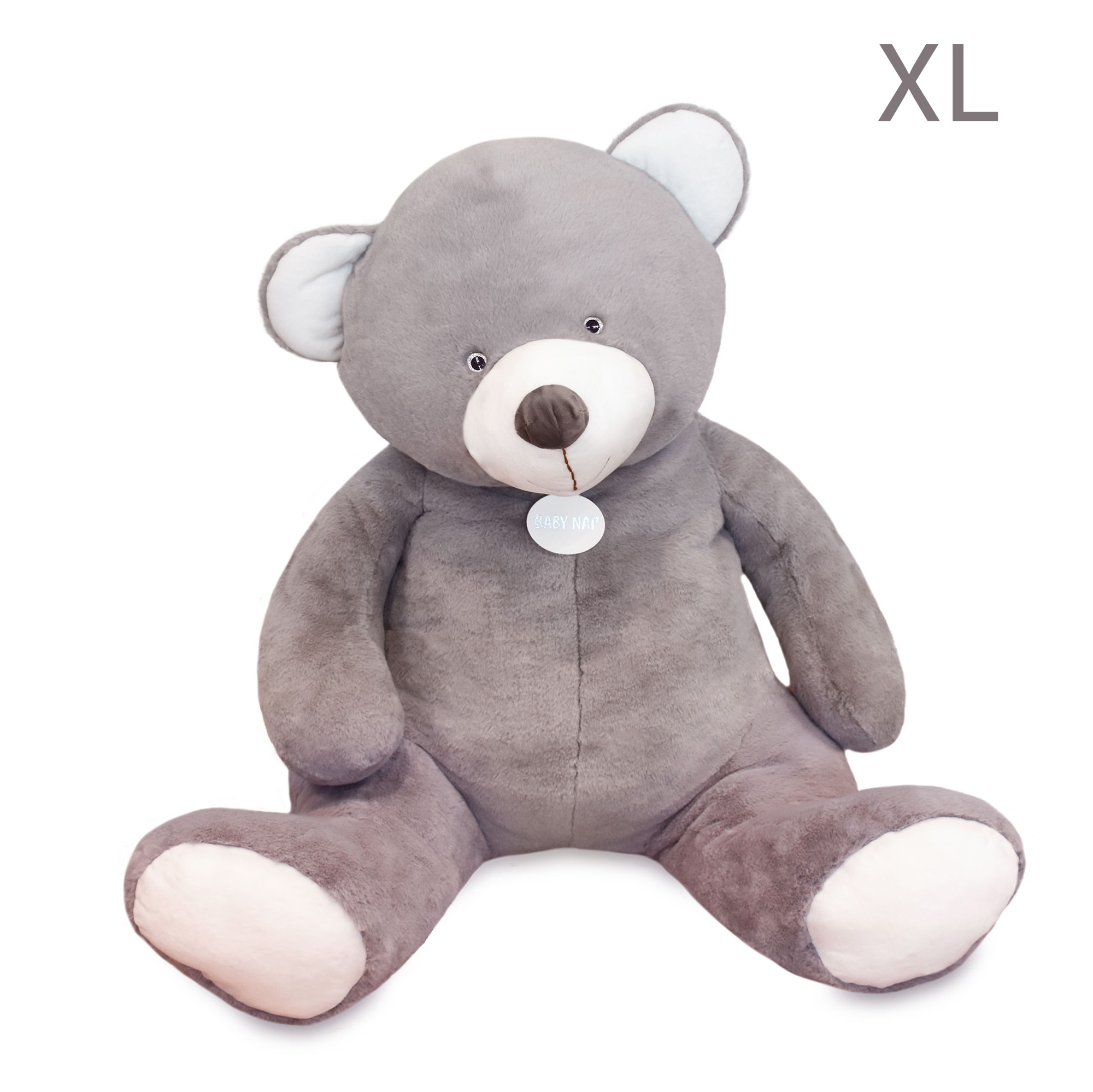 Ours en peluche XL gris Jules 60 cm Catégorie Les Ours Géants XXL